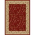 Radici Usa Inc Radici 1593-1131-RED Como Rectangular Red Traditional Italy Area Rug; 5 ft. 5 in. W x 7 ft. 7 in. H 1593/1131/RED